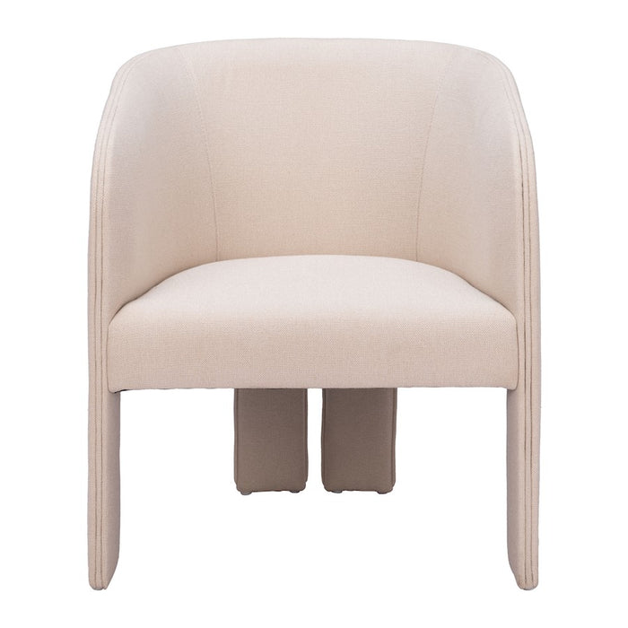 Zuo Modern Hull Accent Chair, Beige