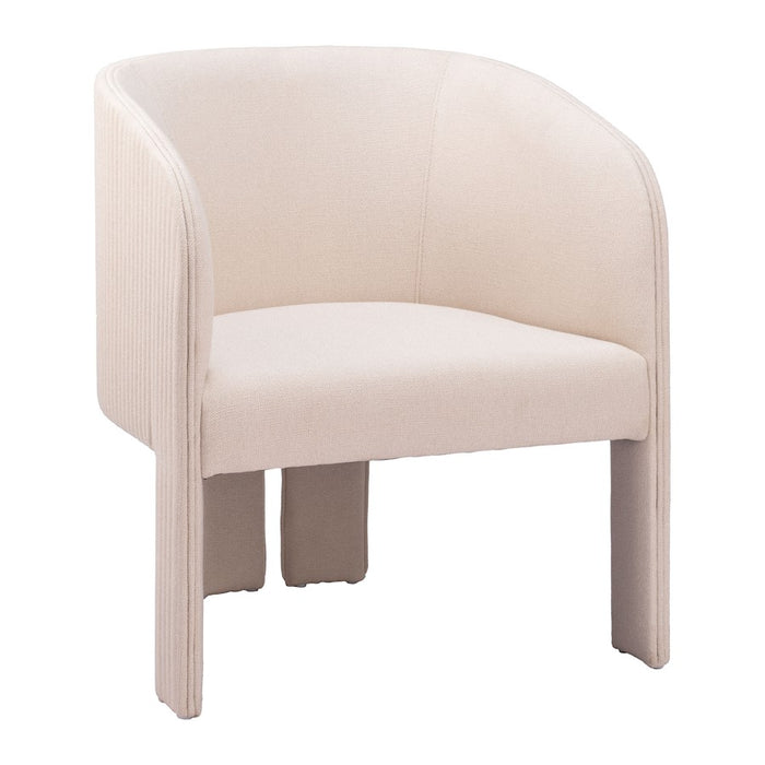 Zuo Modern Hull Accent Chair, Beige