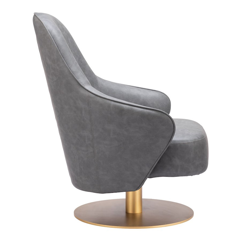 Zuo Modern Withby Accent Chair, Gray