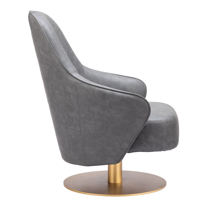 Zuo Modern Withby Accent Chair, Gray
