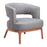 Zuo Modern Penryn Accent Chair, Slate Gray