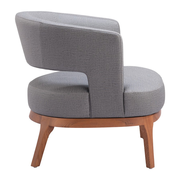 Zuo Modern Penryn Accent Chair, Slate Gray