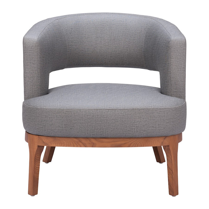 Zuo Modern Penryn Accent Chair, Slate Gray