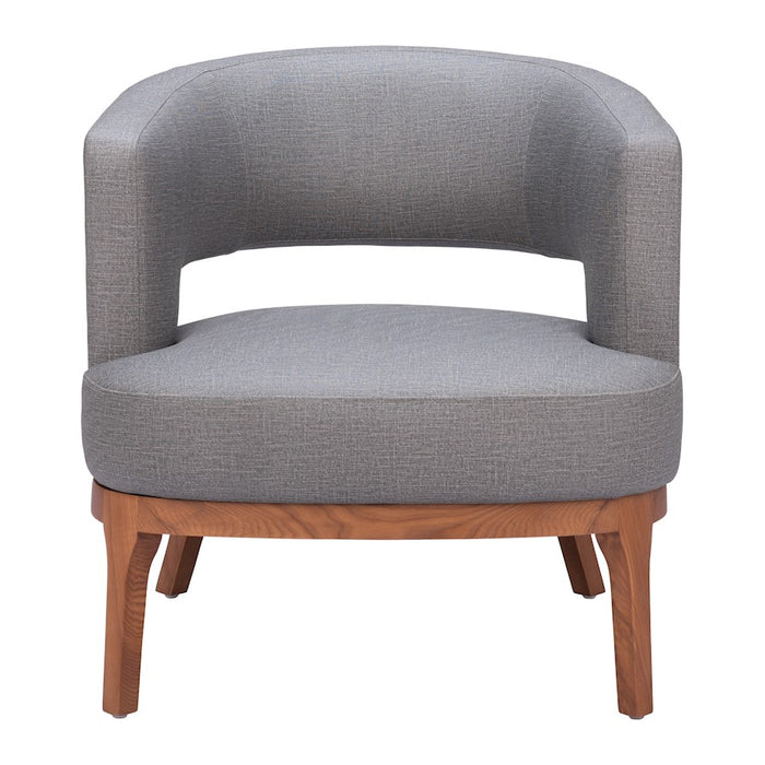 Zuo Modern Penryn Accent Chair, Slate Gray
