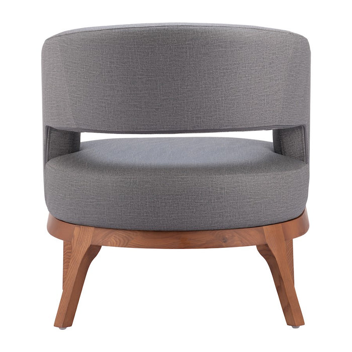 Zuo Modern Penryn Accent Chair, Slate Gray