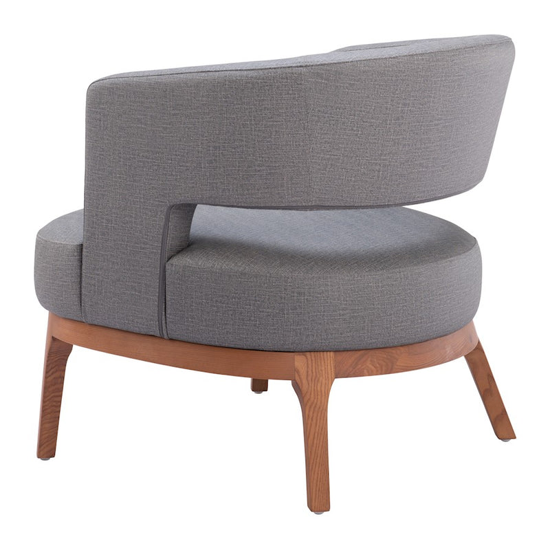 Zuo Modern Penryn Accent Chair, Slate Gray