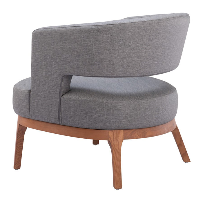 Zuo Modern Penryn Accent Chair, Slate Gray
