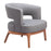 Zuo Modern Penryn Accent Chair, Slate Gray