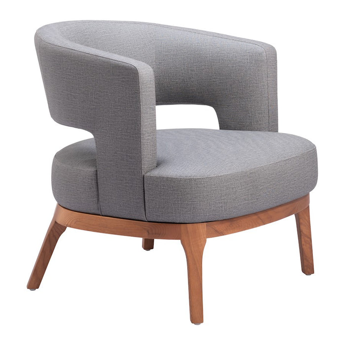 Zuo Modern Penryn Accent Chair, Slate Gray