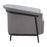 Zuo Modern Burry Accent Chair, Slate Gray