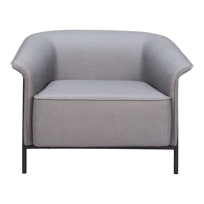 Zuo Modern Burry Accent Chair, Slate Gray