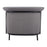 Zuo Modern Burry Accent Chair, Slate Gray