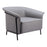 Zuo Modern Burry Accent Chair, Slate Gray