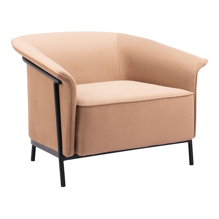 Zuo Modern Burry Accent Chair, Tan - 110117