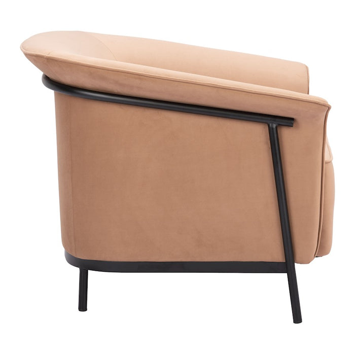 Zuo Modern Burry Accent Chair, Tan
