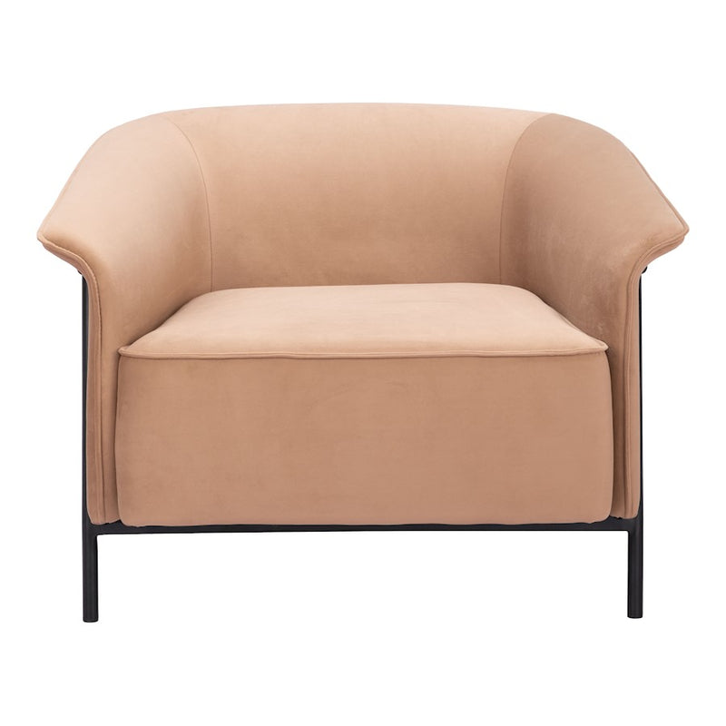Zuo Modern Burry Accent Chair, Tan