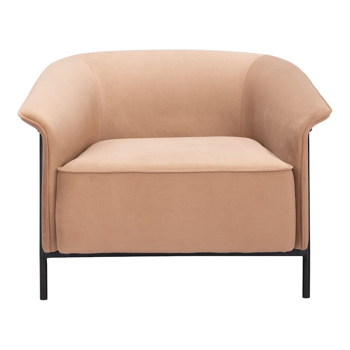 Zuo Modern Burry Accent Chair, Tan