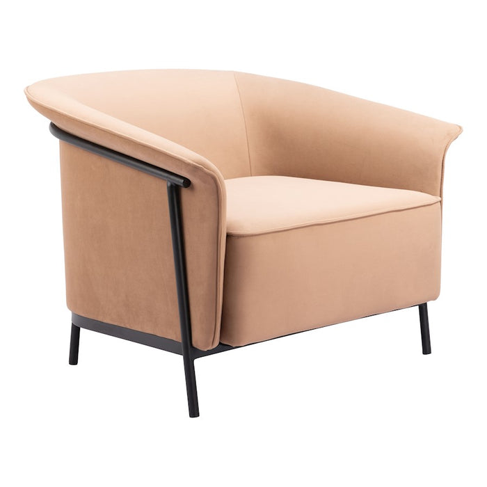 Zuo Modern Burry Accent Chair, Tan