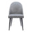 Zuo Modern Silloth Armless Dining Chair Set of 2, Gray