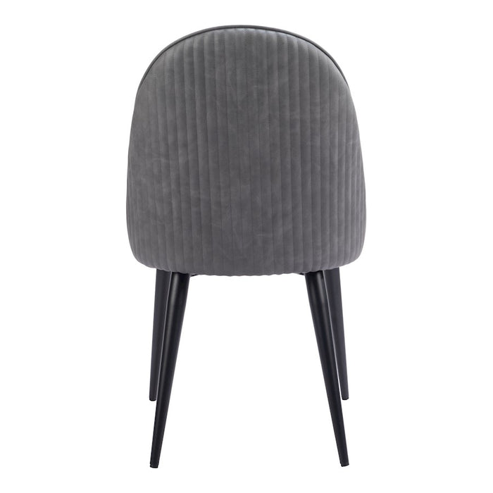 Zuo Modern Silloth Armless Dining Chair Set of 2, Gray
