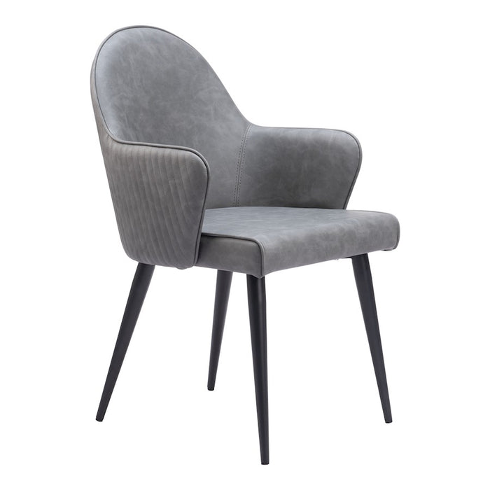 Zuo Modern Silloth Dining Chair, Gray - 110120