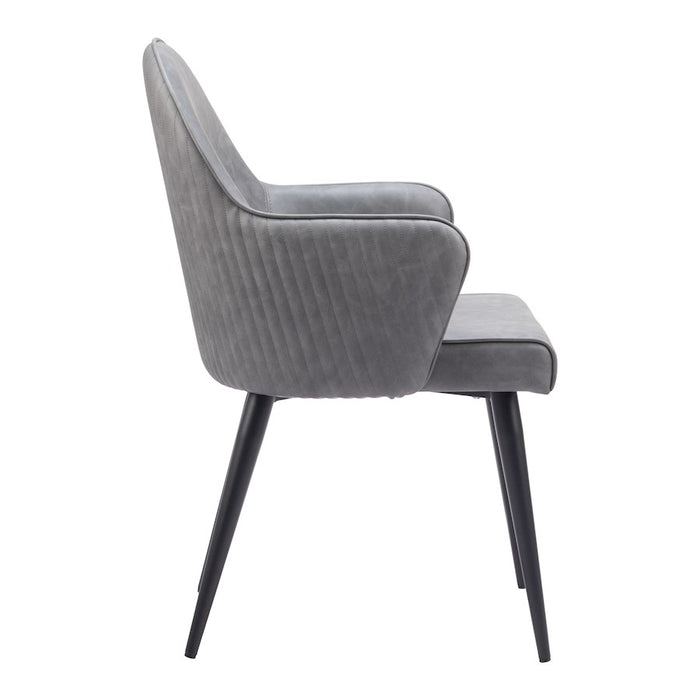 Zuo Modern Silloth Dining Chair, Gray