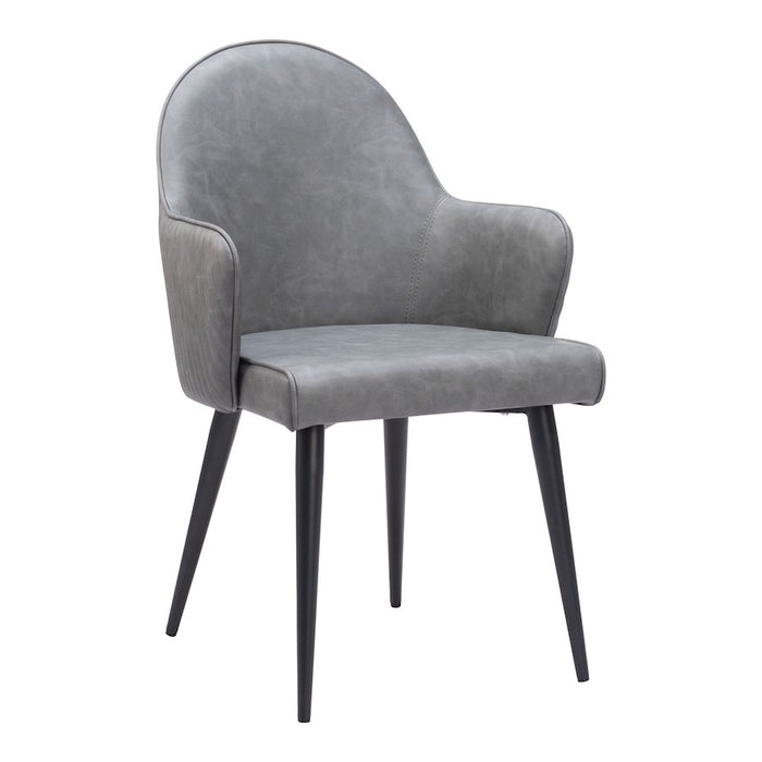 Zuo Modern Silloth Dining Chair, Gray