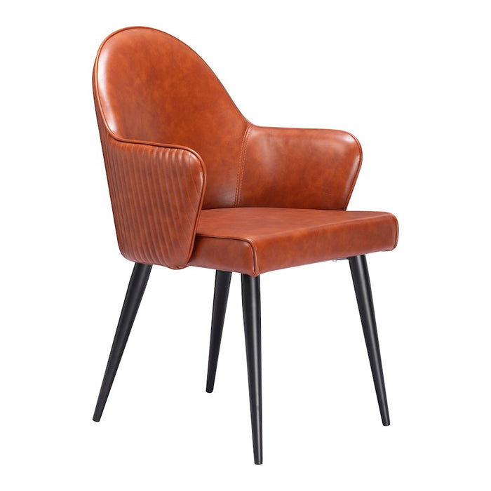 Zuo Modern Silloth Dining Chair, Brown