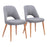 Zuo Modern Leith Dining Chair Set of 2, Gray - 110122