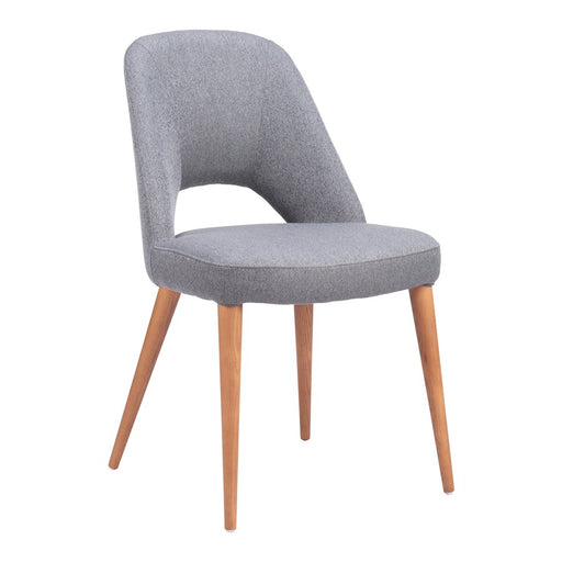 Zuo Modern Leith Dining Chair Set of 2, Gray