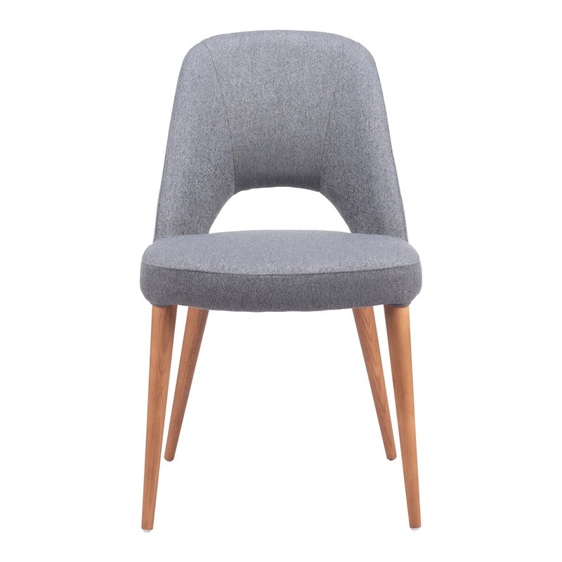 Zuo Modern Leith Dining Chair Set of 2, Gray