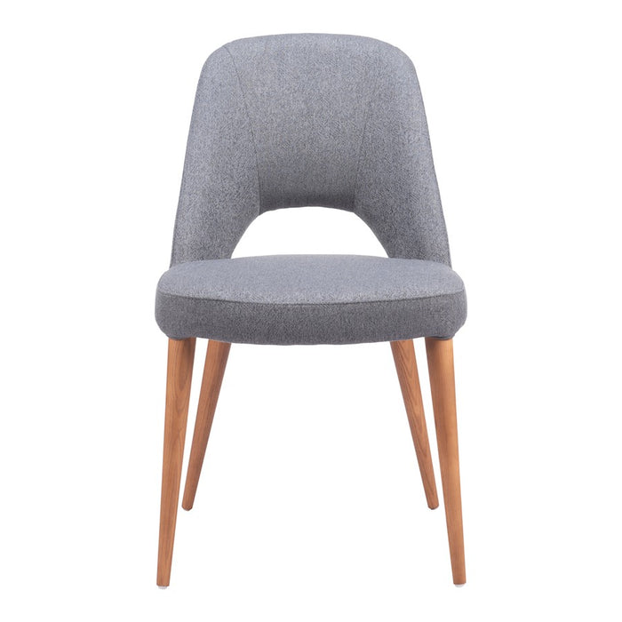 Zuo Modern Leith Dining Chair Set of 2, Gray