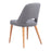 Zuo Modern Leith Dining Chair Set of 2, Gray