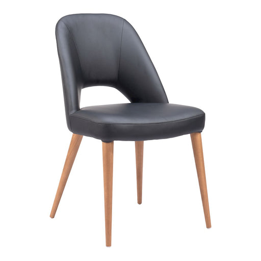 Zuo Modern Leith Dining Chair Set of 2, Black