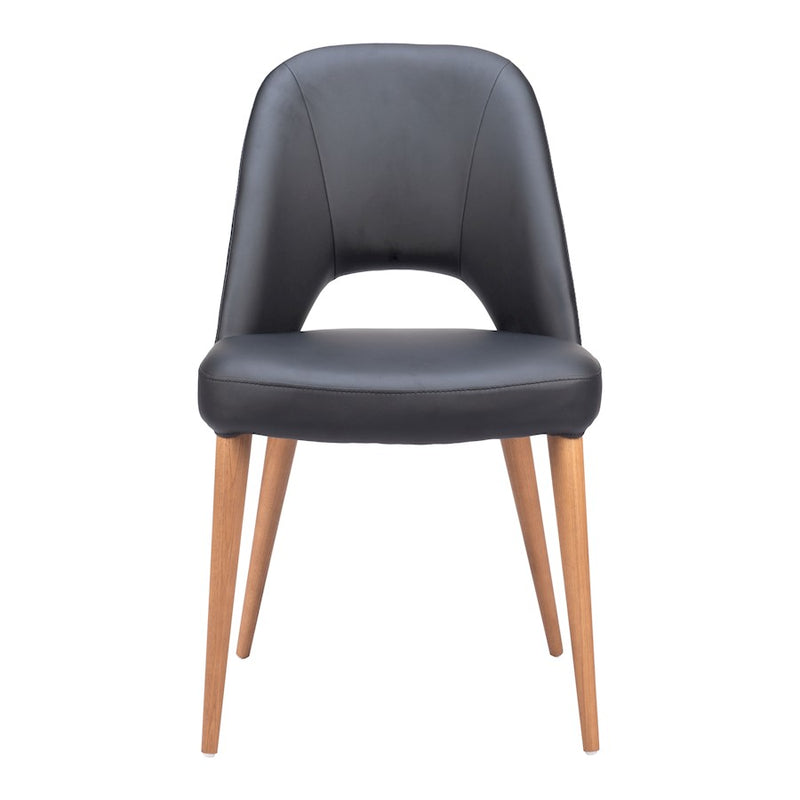Zuo Modern Leith Dining Chair Set of 2, Black