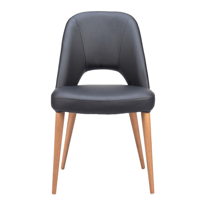 Zuo Modern Leith Dining Chair Set of 2, Black