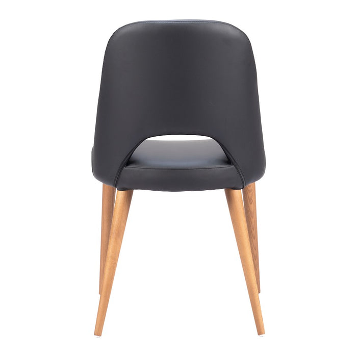Zuo Modern Leith Dining Chair Set of 2, Black