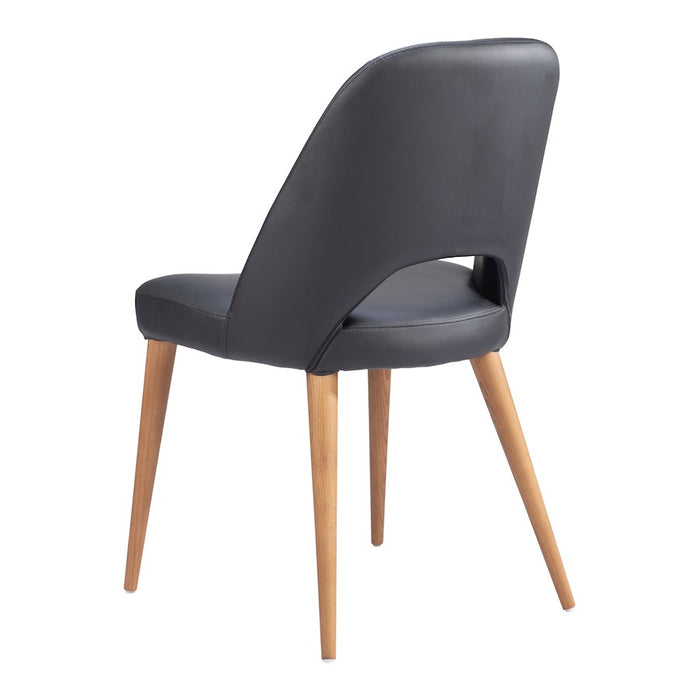 Zuo Modern Leith Dining Chair Set of 2, Black