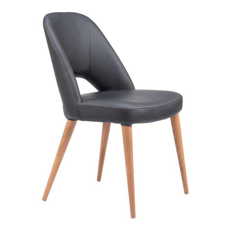 Zuo Modern Leith Dining Chair Set of 2, Black