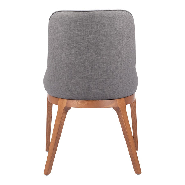 Zuo Modern Ayr Dining Chair Set of 2, Slate Gray