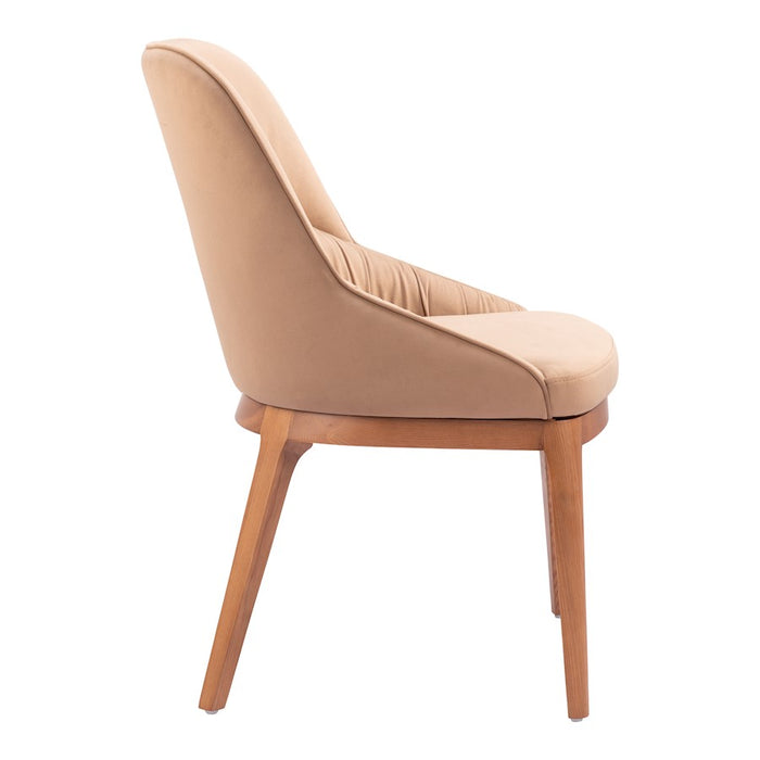 Zuo Modern Ayr Dining Chair Set of 2, Tan