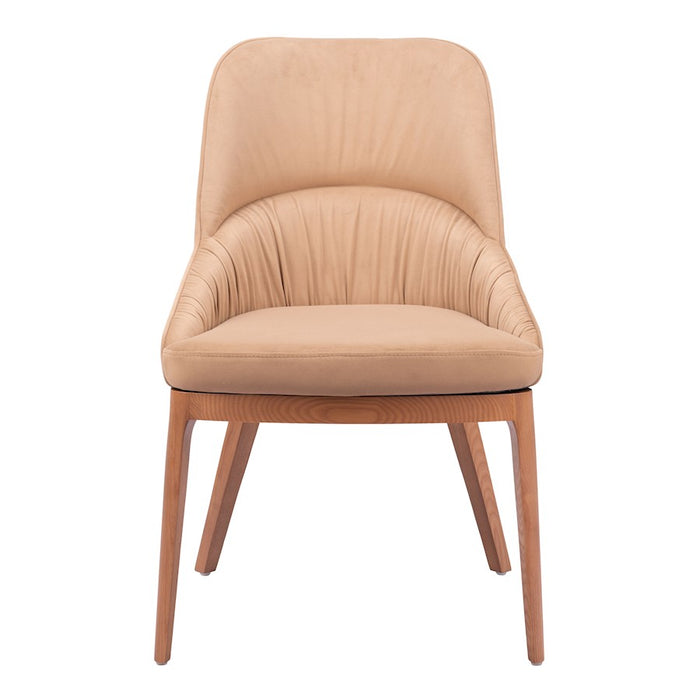 Zuo Modern Ayr Dining Chair Set of 2, Tan