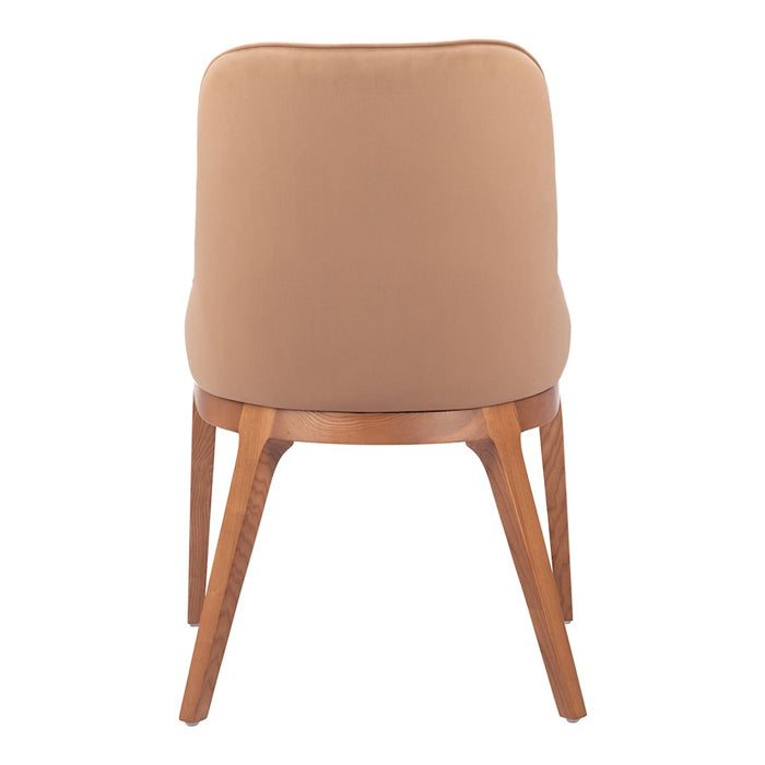 Zuo Modern Ayr Dining Chair Set of 2, Tan