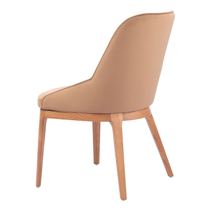 Zuo Modern Ayr Dining Chair Set of 2, Tan