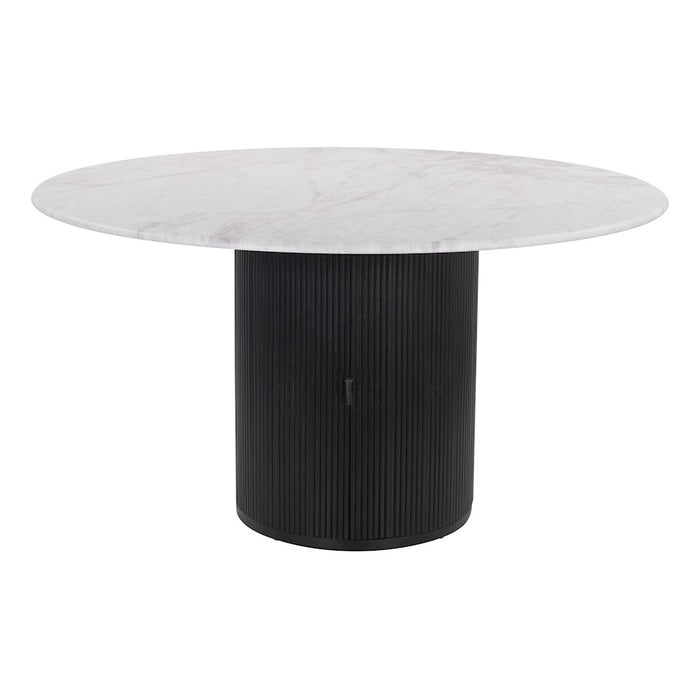 Zuo Modern Izola Dining Table, White/Black