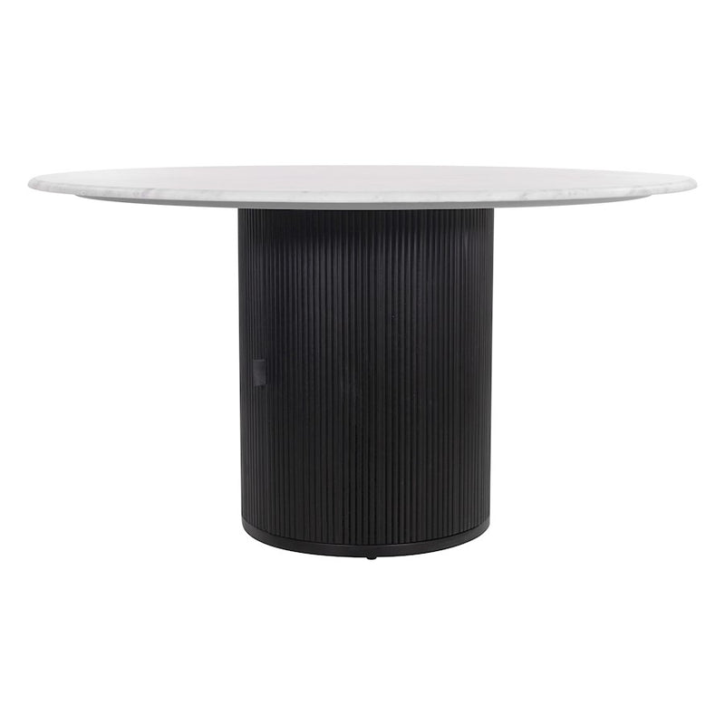 Zuo Modern Izola Dining Table, White/Black