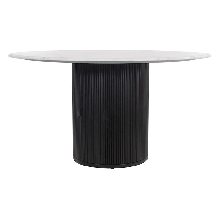 Zuo Modern Izola Dining Table, White/Black
