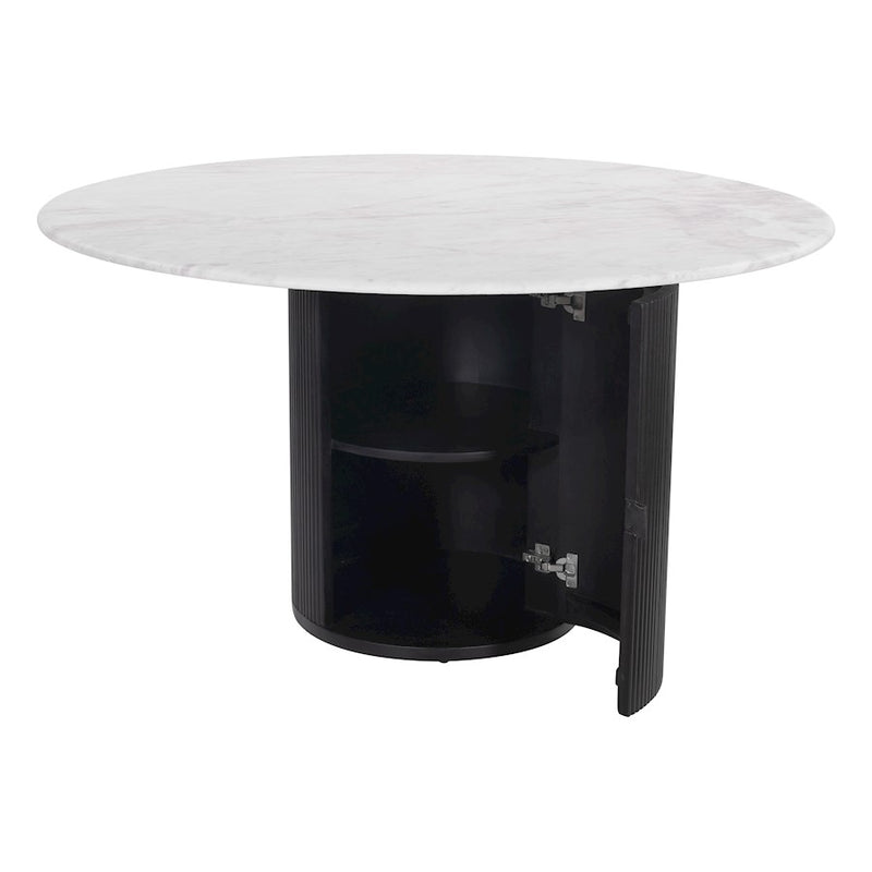Zuo Modern Izola Dining Table, White/Black