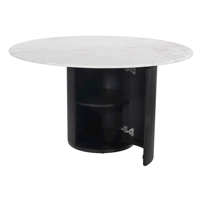 Zuo Modern Izola Dining Table, White/Black