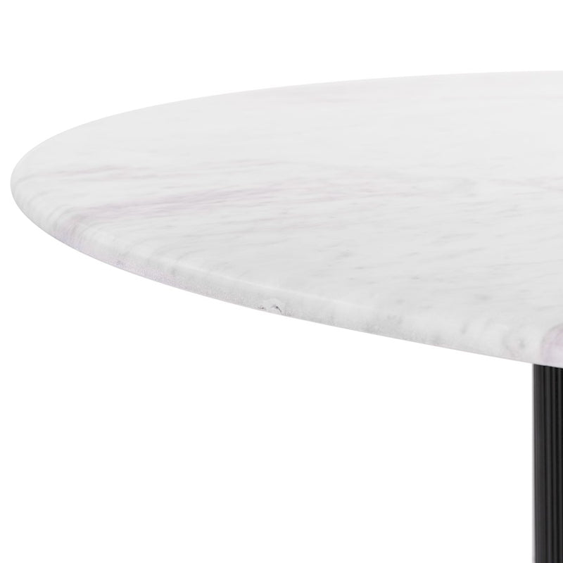 Zuo Modern Izola Dining Table, White/Black